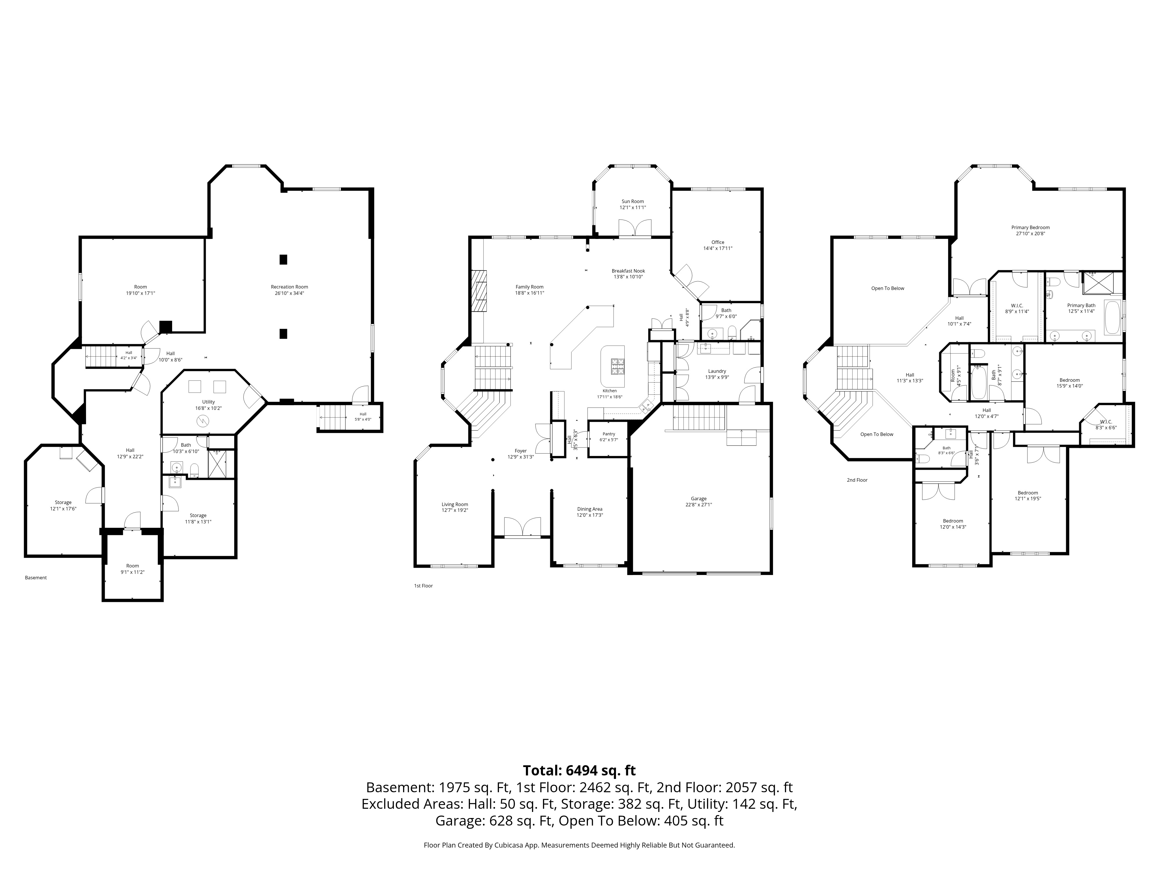 Lower level floor plan